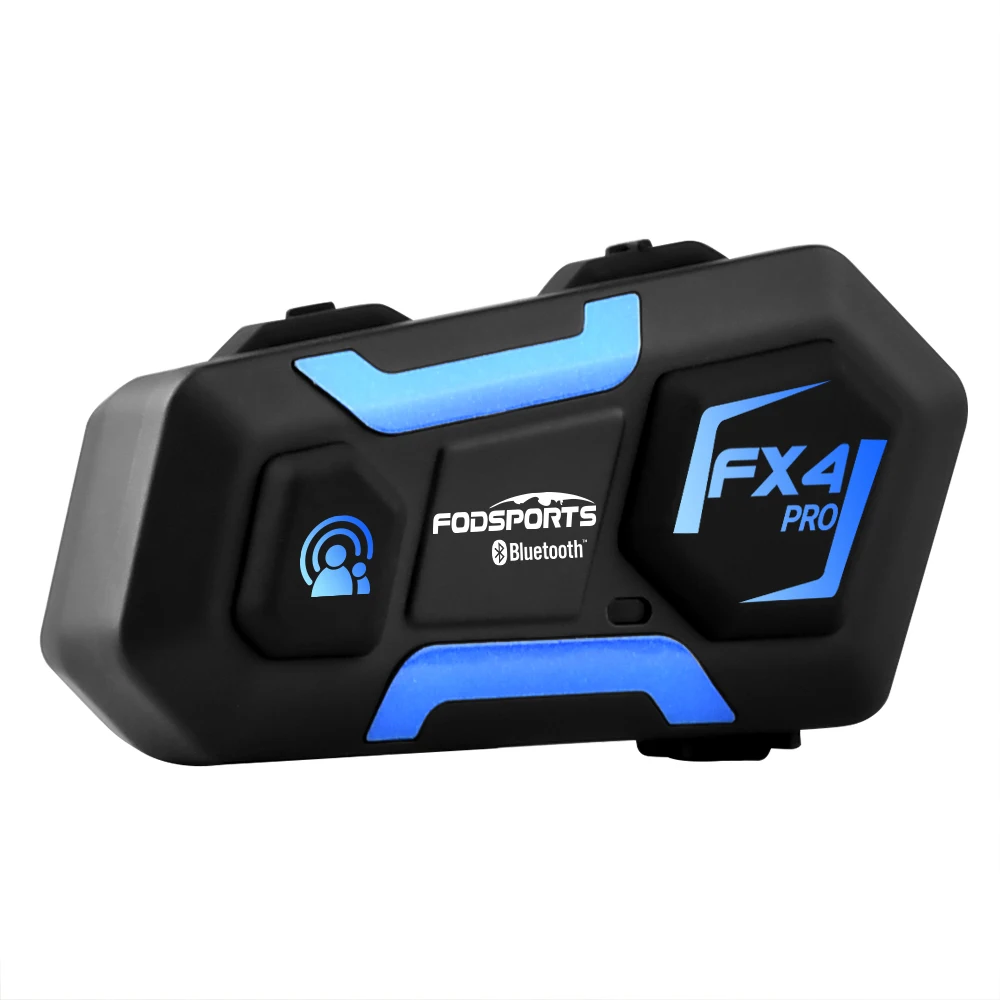 Supplies Wholesale Fodsports FX4 Pro Full Duplex Intercom 2 Riders 500m Motorcycle Helmet Bluetooth Intercom Headset
