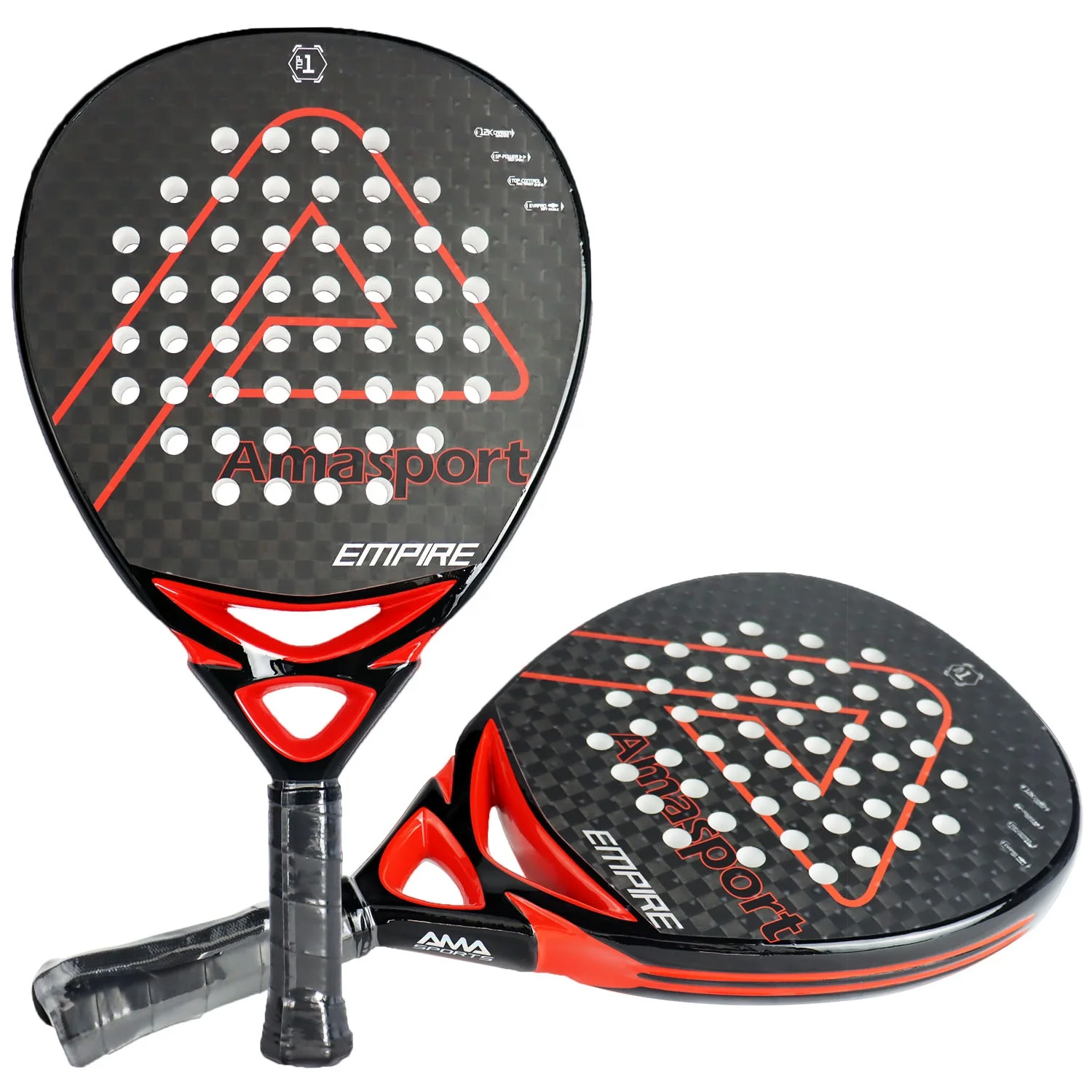 2023 New Arrival Custom Design High Quality Diamond Shape UK EVA LD30 Carbon Fiber 3K/12K/18K Padel Racket Tennis Racquet
