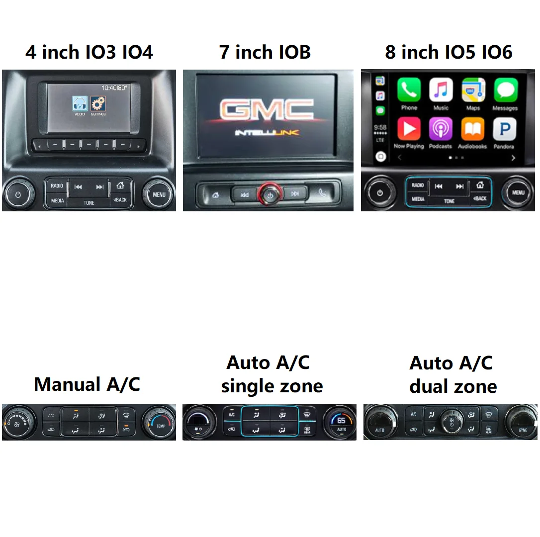 PX6 Car Audio Multimedia Player GPS Navigation Radio Tesla Style Touch Screen for Chevy Silverado GMC SIERRA 2014 - 2019