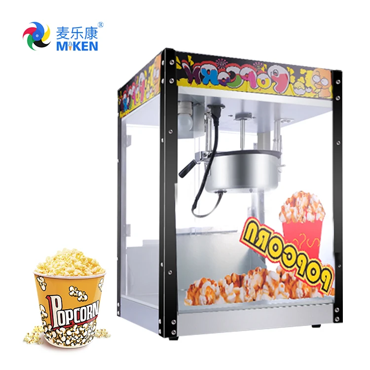 Popcorn Machine Commercial Automatic Electric Popcorn Maker Switch Power Air Aluminium MK-RJ08 Hot Sale Home Corn Popper Price