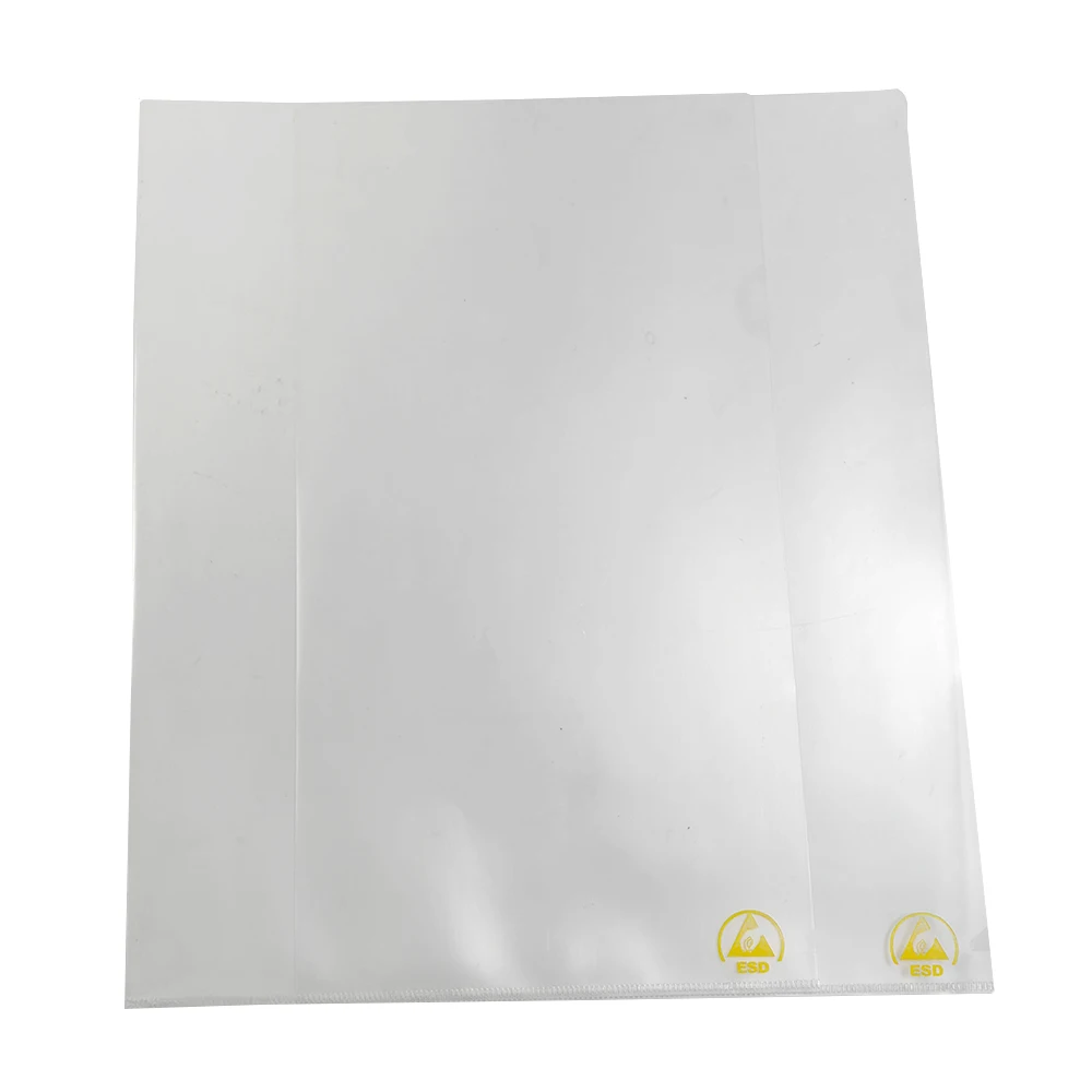 Dust-free Office ESD Document HolderTop Bottom Open  Antistatic Transparent File Bag
