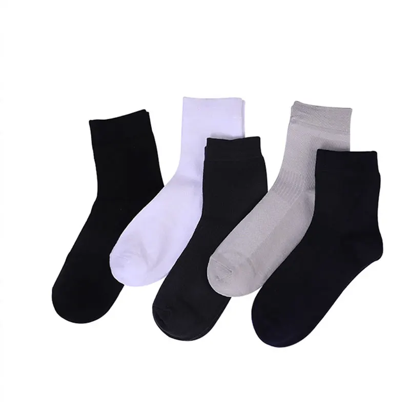 Wenlyshine RTS ready to ship Personalized logo custom bamboo fiber business crew socks men