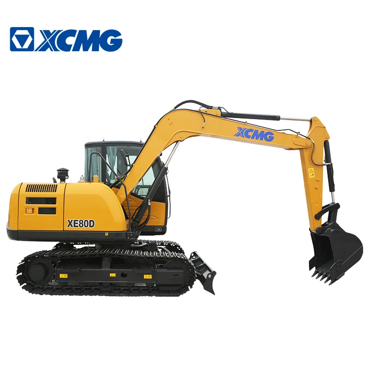 Новый китайский маленький мини-гусеничный экскаватор XCMG XE80D 8 тонн для продажи