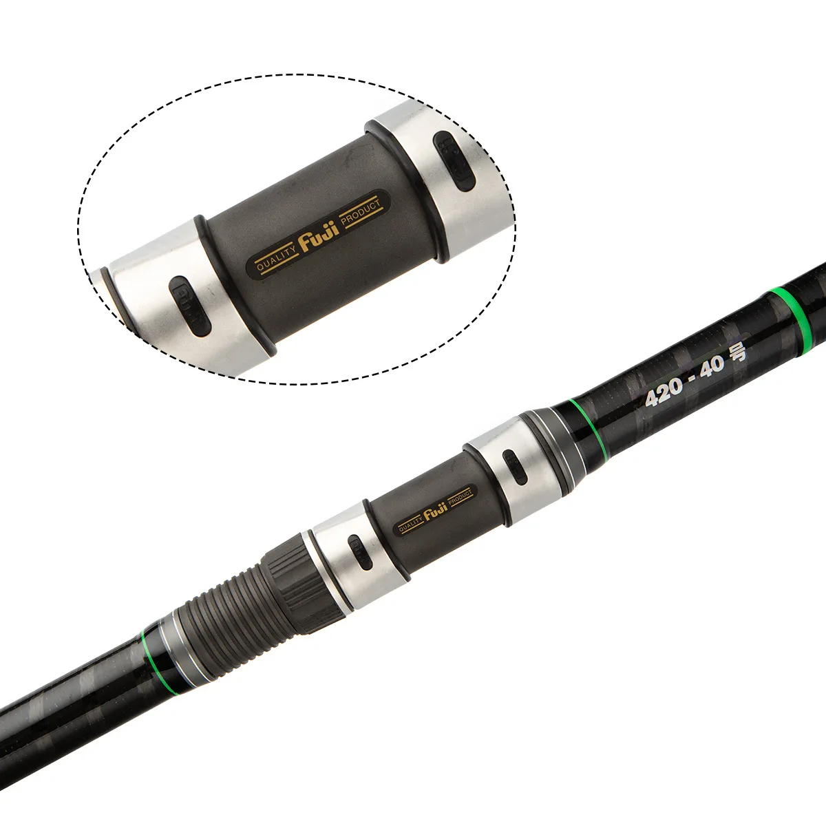 4.2M 4.5m 3 Sections Fuji Guides Carbon Fiber Pole Long Casting Fishing Rods Surfcasting Fishing Rod