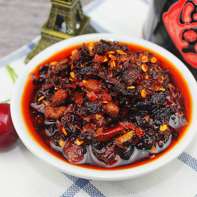 Wholesale Chinese Delicious Tao Huabi Lao Gan Ma Black Bean Sauce 210g Crispy Chili Oil