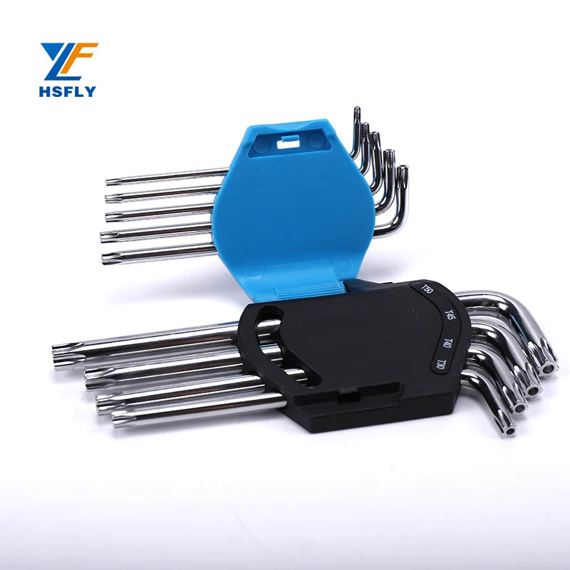 Plated Hand Tool Hollow Torx Wrench Allen Keys Security Torx T15 Wrench