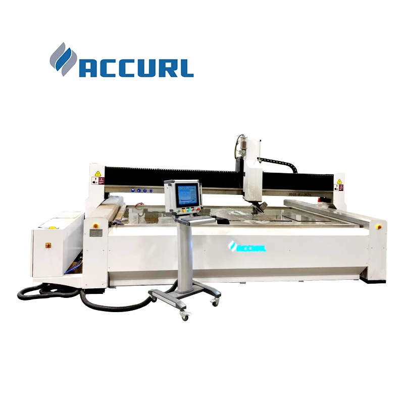 ACCURL Brand 5 Axis new 3d granite bridge saw machine for sale stone cnc router cnc water jet cutting