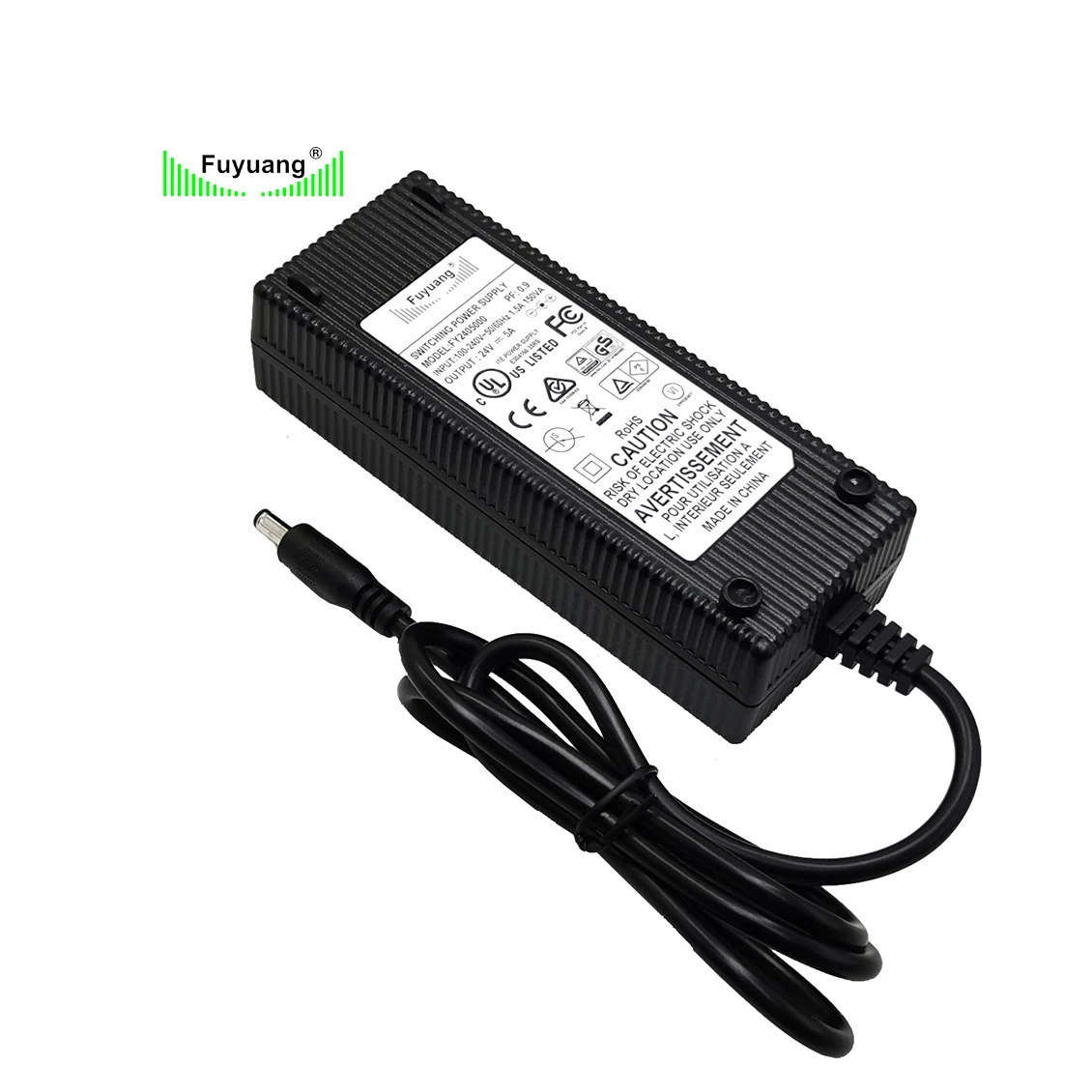 Fuyuang UL GS CE RoHs 24V 5A ac dc Блок питания для ноутбука 120w 24v импульсный источник питания