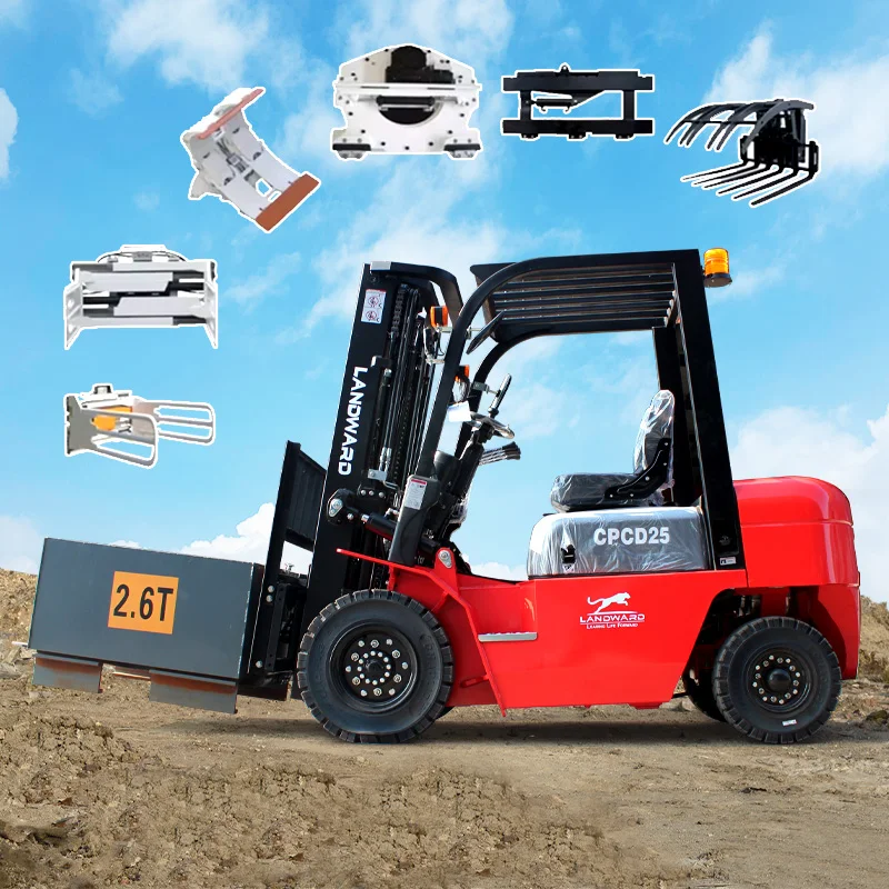 Cheap 3 Ton 3.5 Ton All Terrain Diesel Forklift Euro 5 EPA Engine Handling Lifting Wheel Small Forklift