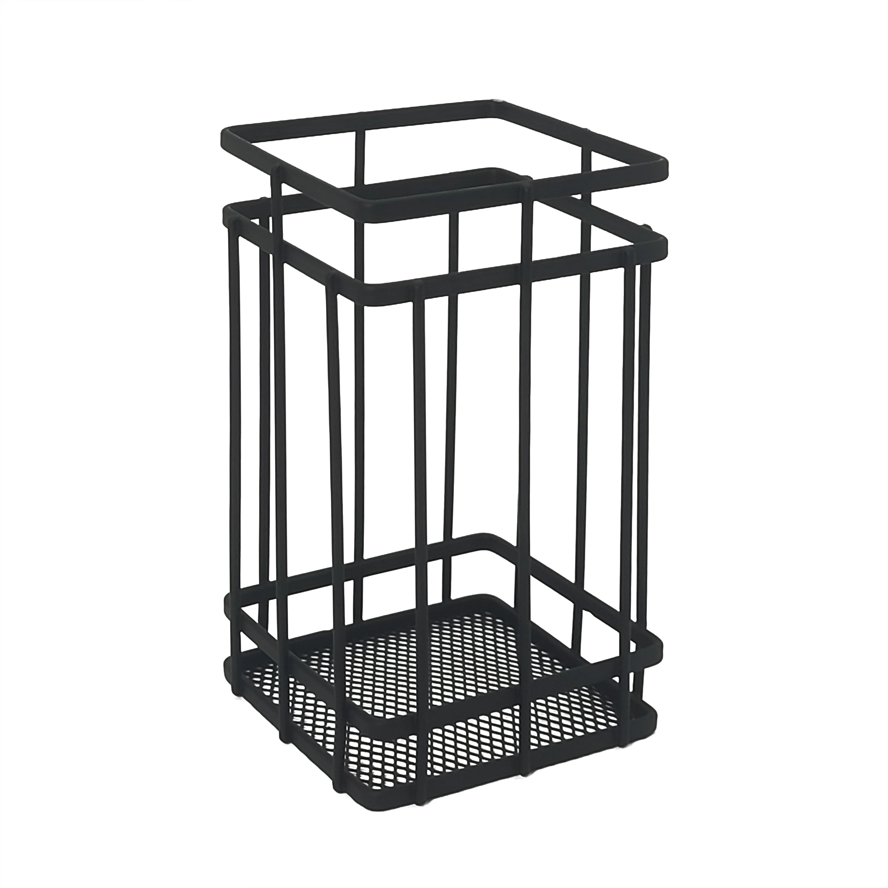 Kitchen Sink Accessories Black Utensil Holder Metal Material Utensil Holder