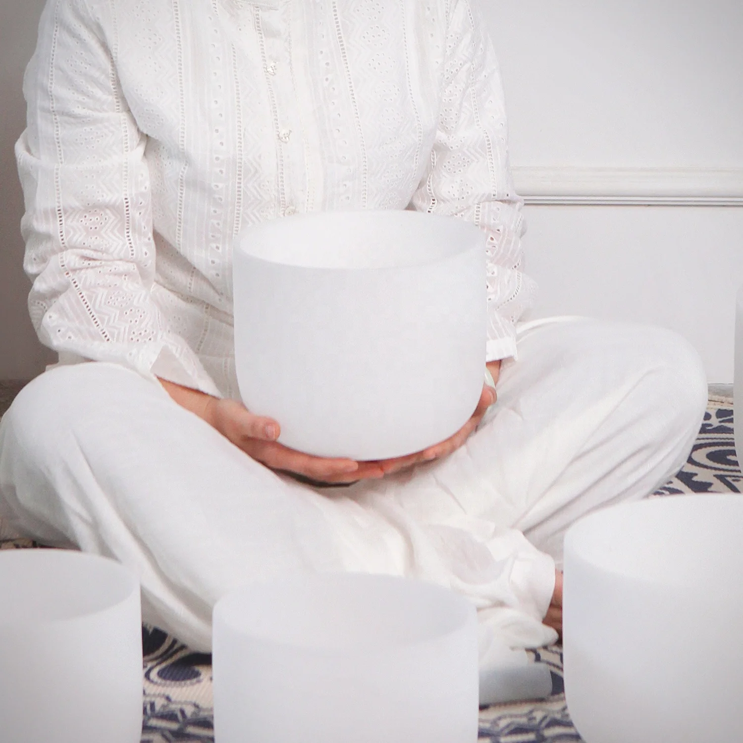 Wholesale Price Frosted Crystal Quartz Crystal Singing Bowls