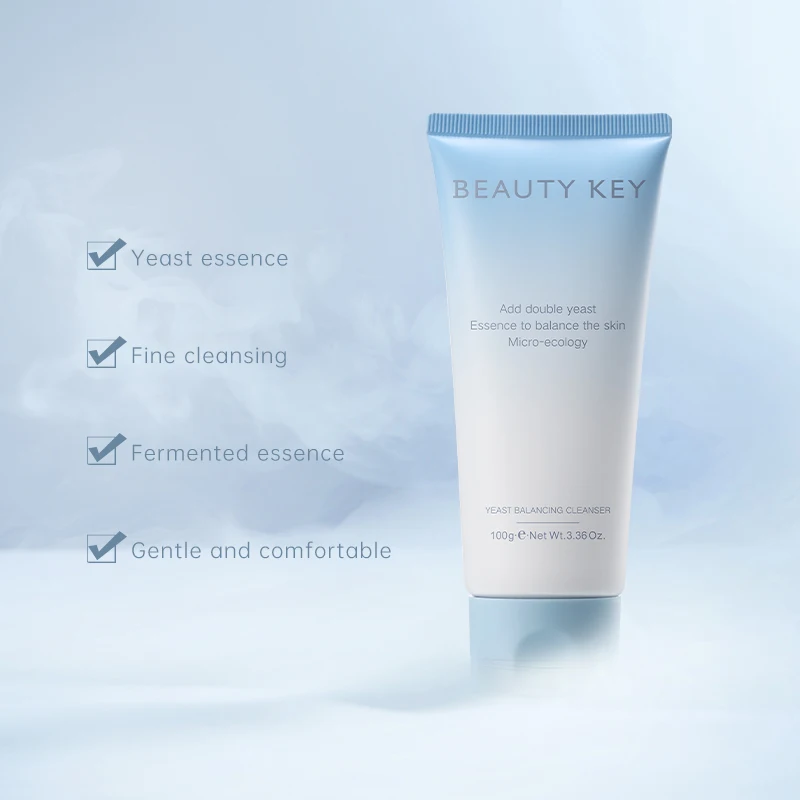 Private Label Moisturizing Face Wash Deep Cleansing Anti Acne Brightening Facial Yeast Balancing Cleanser Kojic Acid Cleanser