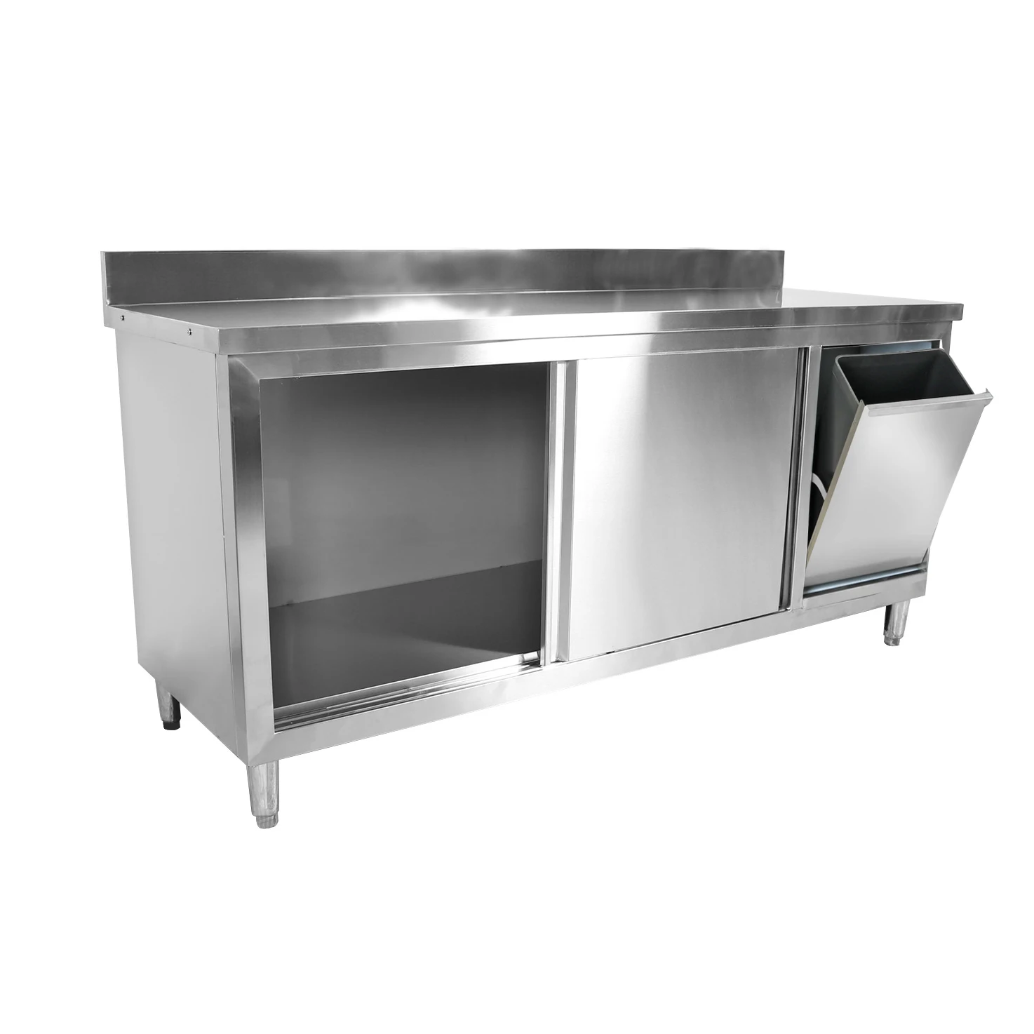 New multi-functional space saving packing stainless steel cupboard for restaurant