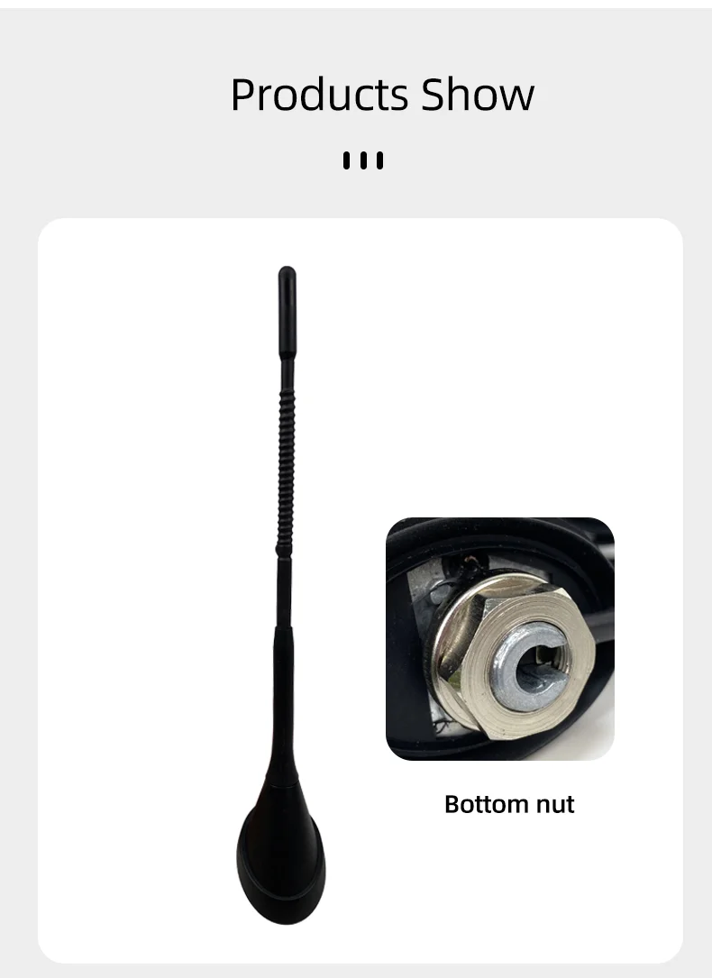 Long Best Rated Roof Mount Car Radio Antenna AM FM Plug Radio Signal Booster Amplifier Aerials Car Roof Antenna