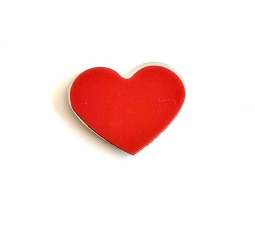 Heart Shape Chrome Badge Emblem Car Sticker