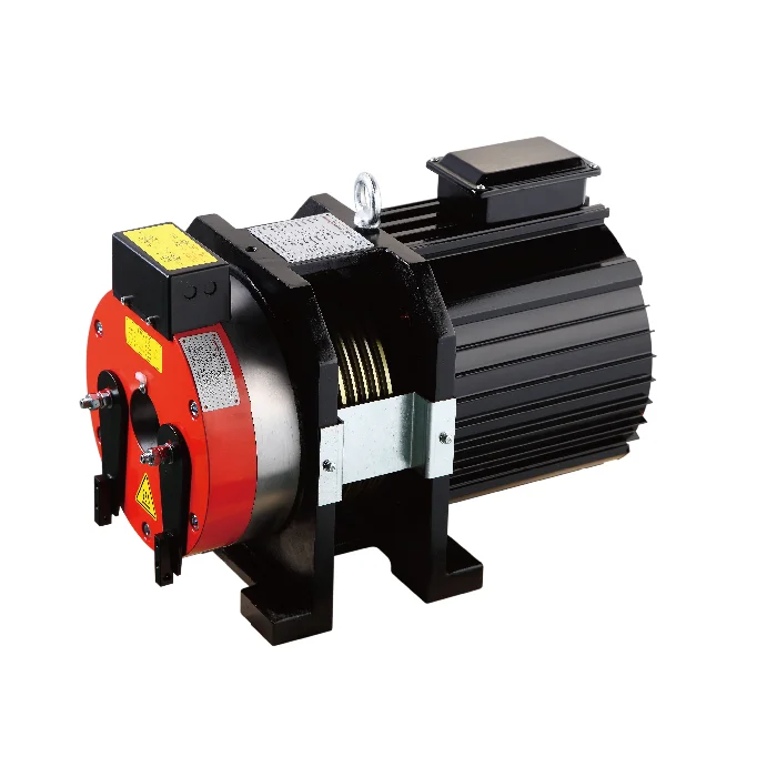 Montanari Gearless Permanent Magnet Generator Hoist Motor Cheap Elevator Lift Traction Machine