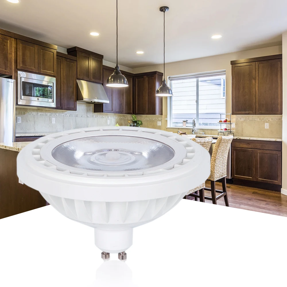 Eslas ODM OEM GU10 G53 базовый алюминиевый Диммируемый COB источник света AR111 Светодиодная лампа для внутреннего освещения