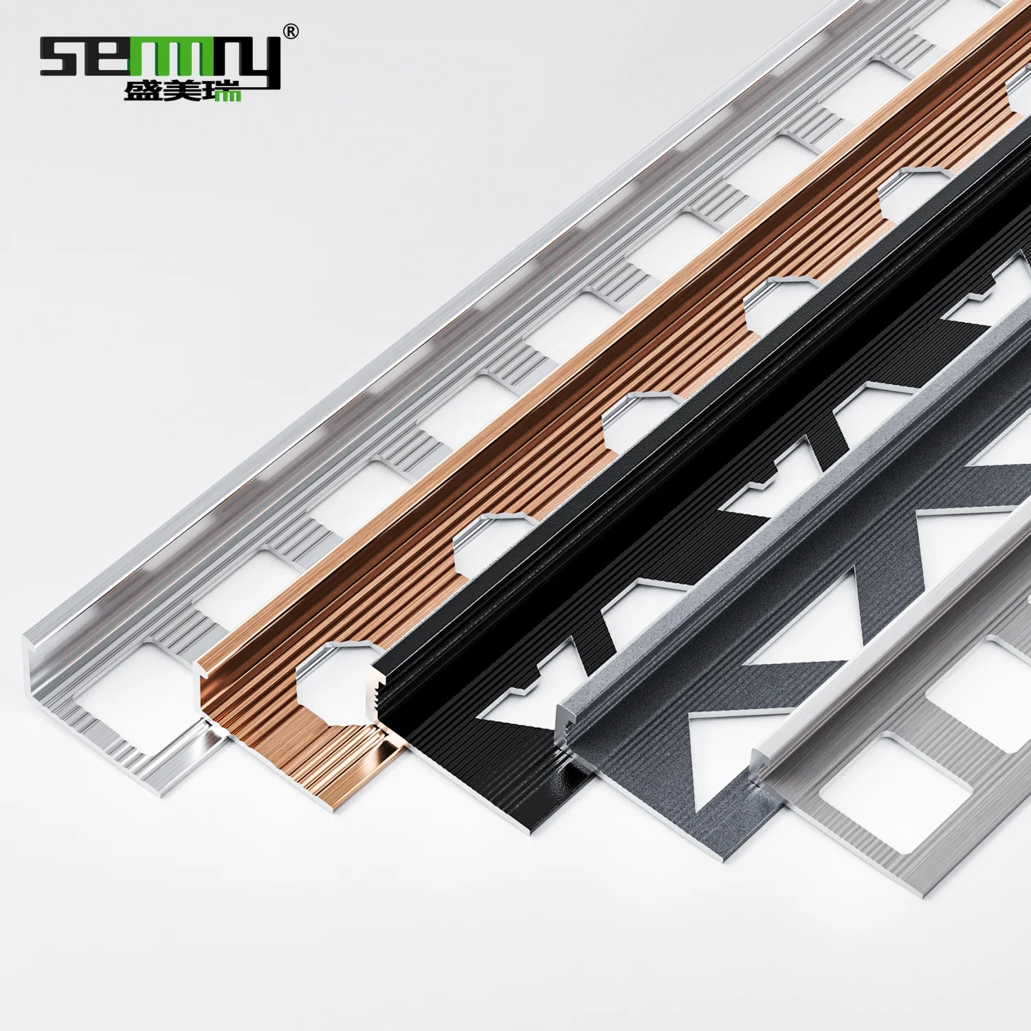 Factory Direct Aluminium Export best-selling ceramic tiles Perforated trims Suitable for a variety of projects decoration