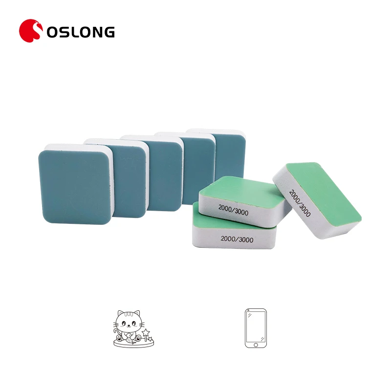 Двухсторонний абразивный блок эва 40*45*12 мм из оксида алюминия и циркония для полировки металлической поверхности размер под заказ