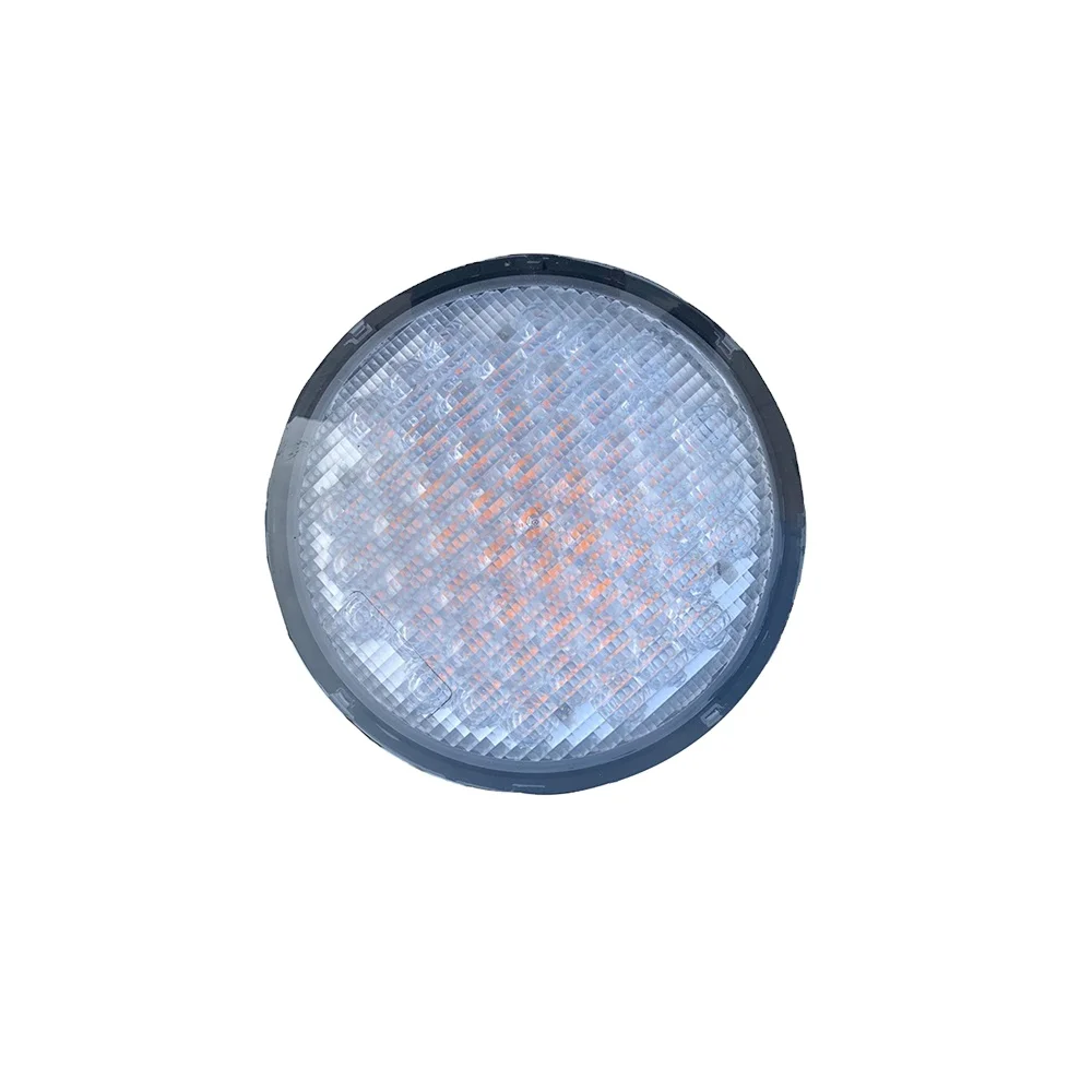 
Unique Designed 200mm 8inch LED Traffic Warning Light Roadway Safety Yellow Beacon 12V or 24V EN12352 L8H approved 