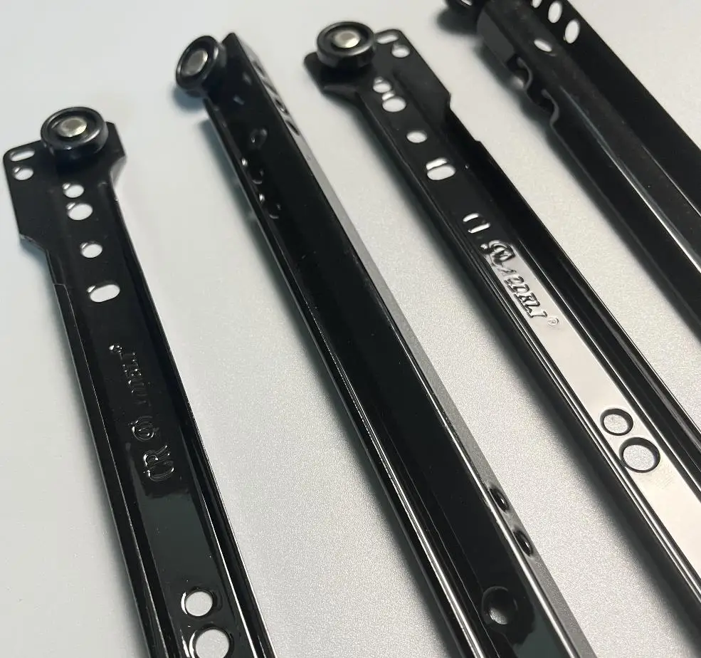 heavy duty silent closet metal drawer slides roller guides sliding roller powder coated drawer slide