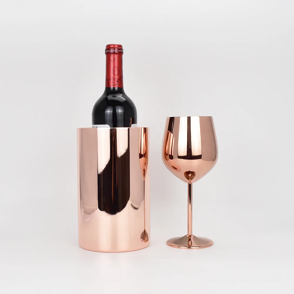 Popular For Wine Lover Stainless Steel Champagne Buckets Wine Cooler Ice Bucket Wine Chiller