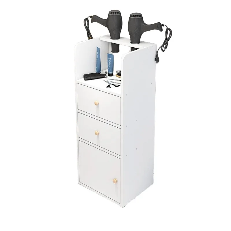 Salon Barber Shop Storage Wood and Aluminum Tool Cabinets with Drawers