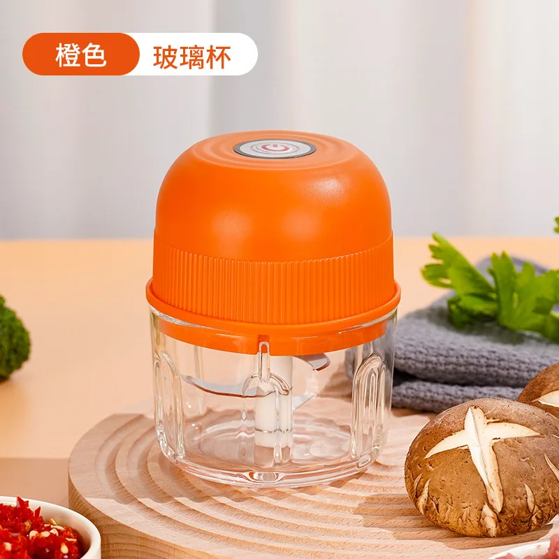 Type C Charging Portable Electric Cordless Mini Garlic Food Chopper 304 Stainless Steel Blade for Garlic Ginger Onion Meat