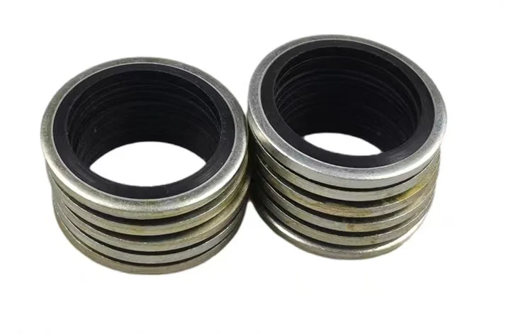 China Factory Supply NBR Rubber Gasket Bonded Sealing Washer Metal Compound Gaskets