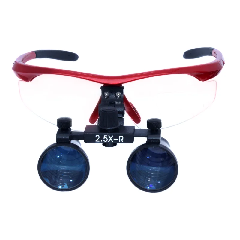 2.5/3.5x420 Headlight Headlamp 5W Dental Loupes Dental Magnifier Dental Lab Medical Loupes Magnification Binocular Set Metal box