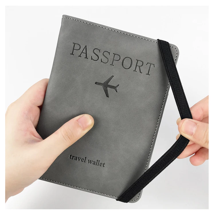 Wholesales Custom Blank Sublimation Passport Cover Pu Leather Travel Card Case Wallet Rfid Blocking Passport Holder