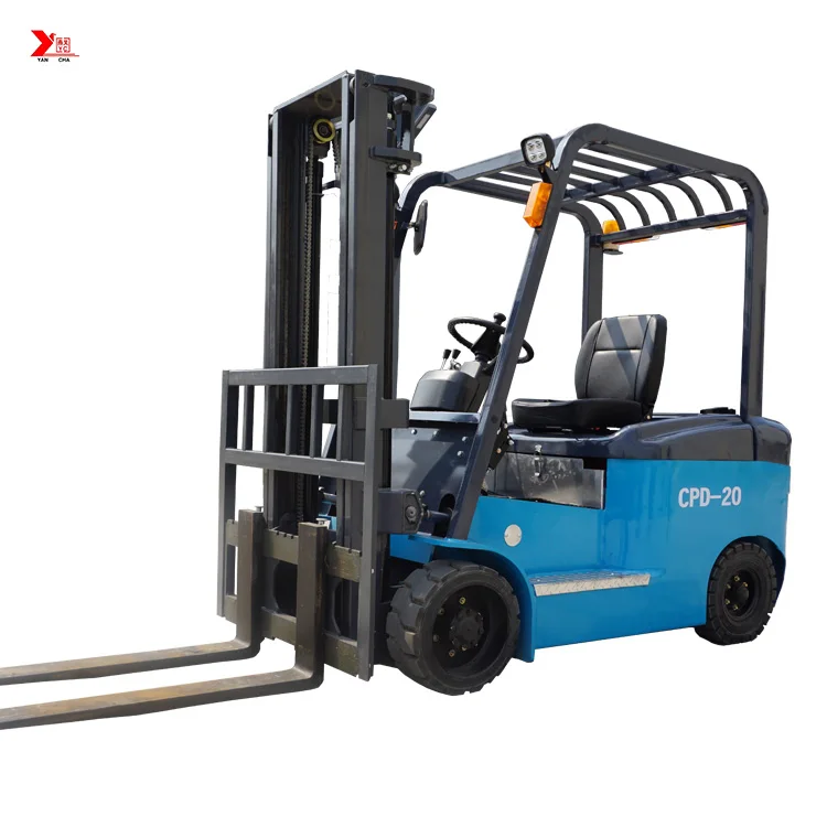 1000 kg 2000 kg lifting capacity 4-wheel Electric Forklift lifter Truck 3 4 M CE