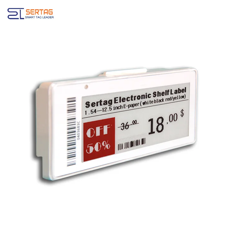
Bluetooth Electronic Shelf Label Price Esl e-ink 2.9 inch 2.4g epaper esl solution 