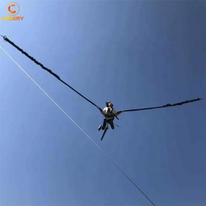 Zhengzhou Cheery аттракционы для парка развлечений фракерный путь Реверсивный bungee jump slingshot rides