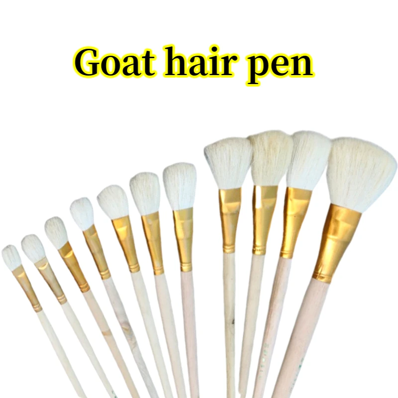 Wholesales Price 1 Piece Goat Hair Pen Gold Leaves Brush for Foil Painting and Cleaning Gilding Gold Leaf Foil Brush
