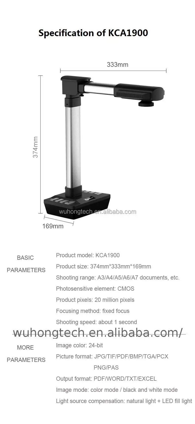 A3 Document book Scanner Camera