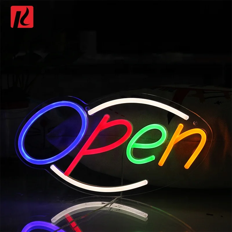 Neon Light Open Led Sign Board Retail Store Business Logo Acrylic Neon Led Open Sign