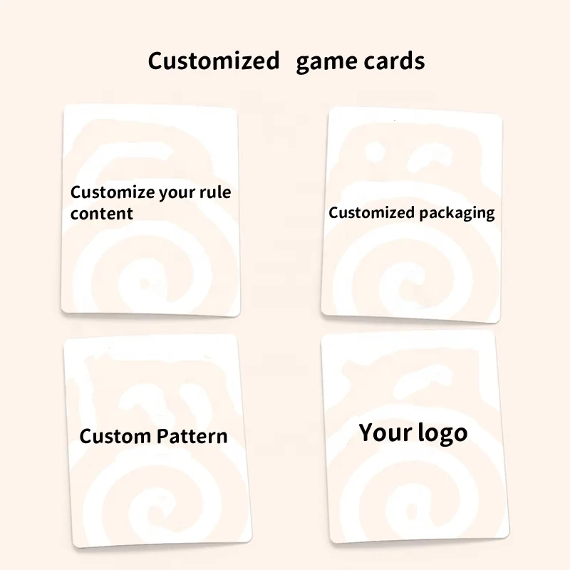 Manufacturer Custom Hot Sale Quality Printing Party Playing Family Couple Drinking Drunk Card Game for Adults