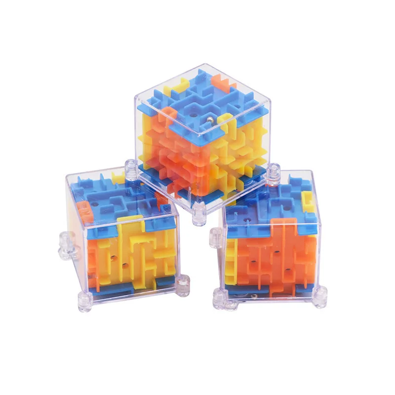
Educational Gifts Mini Space Training Toys Brain Teasers Puzzle 3D Magic Maze Cube Puzzles with Speed Rolling Ball 