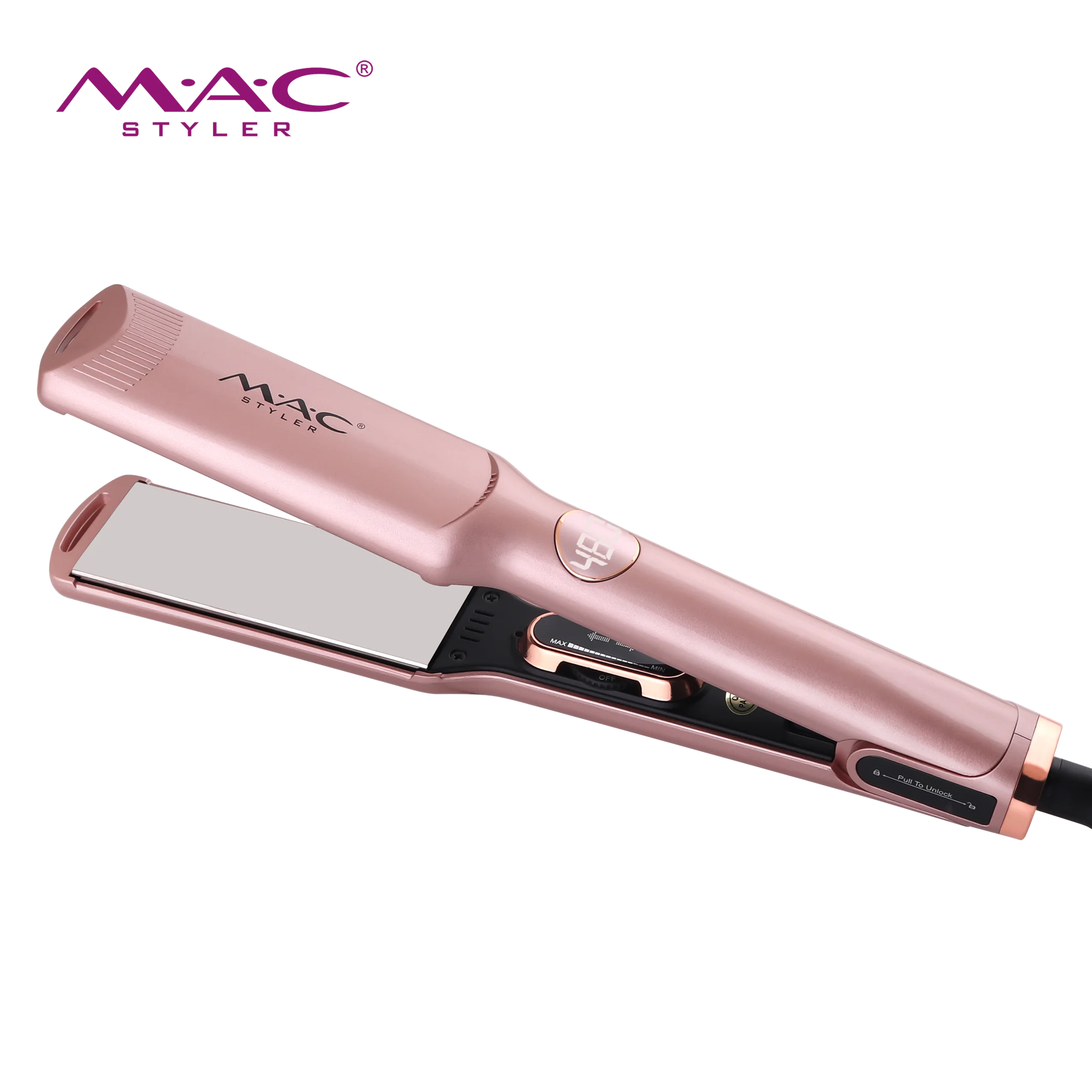 Fast MCH Heating MAC Tourmaline Ceramic Titanium Straightening Flat Iron Flat Iron for Healthy Styling