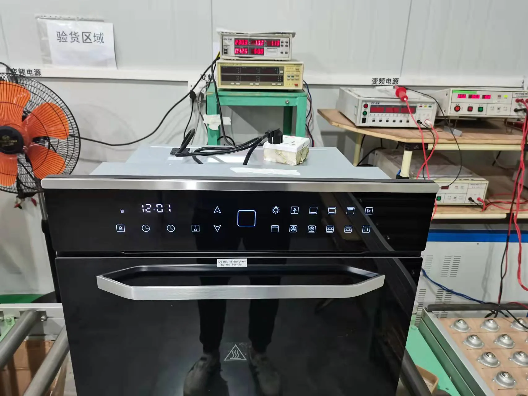 80L Large Capacity Built-In Kitchen Cabinet Electrical Rotating Pizza Oven for Cooking Cakes Home Baking Appliances