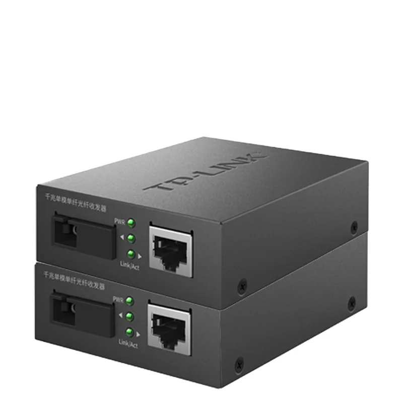 one pair TP-Link TL-FC311A-1+TL-FC311B-3 Gigabit WDM Media Converter fiber optical transceiver