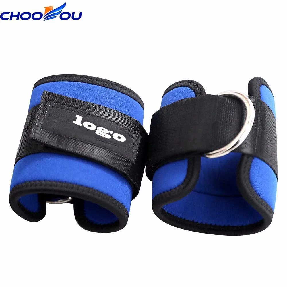 Регулируемые спортивные ремни на лодыжку для фитнеса, тяжелой атлетики, ног, тренажерного зала, тренировок, эластичные ремни на лодыжку