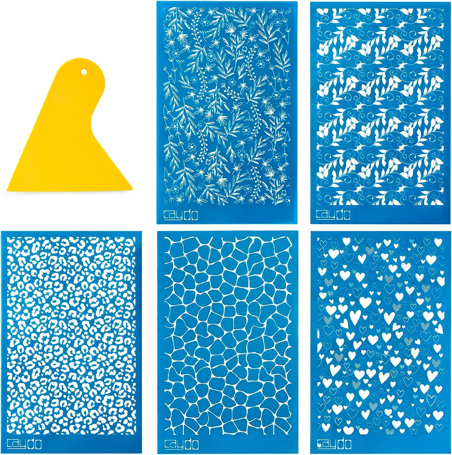 Трафареты для Шелкового экрана полимерной глины 5 шт. многоразовая шелкография с ракелем работа глиняными серьгами резаки Pri