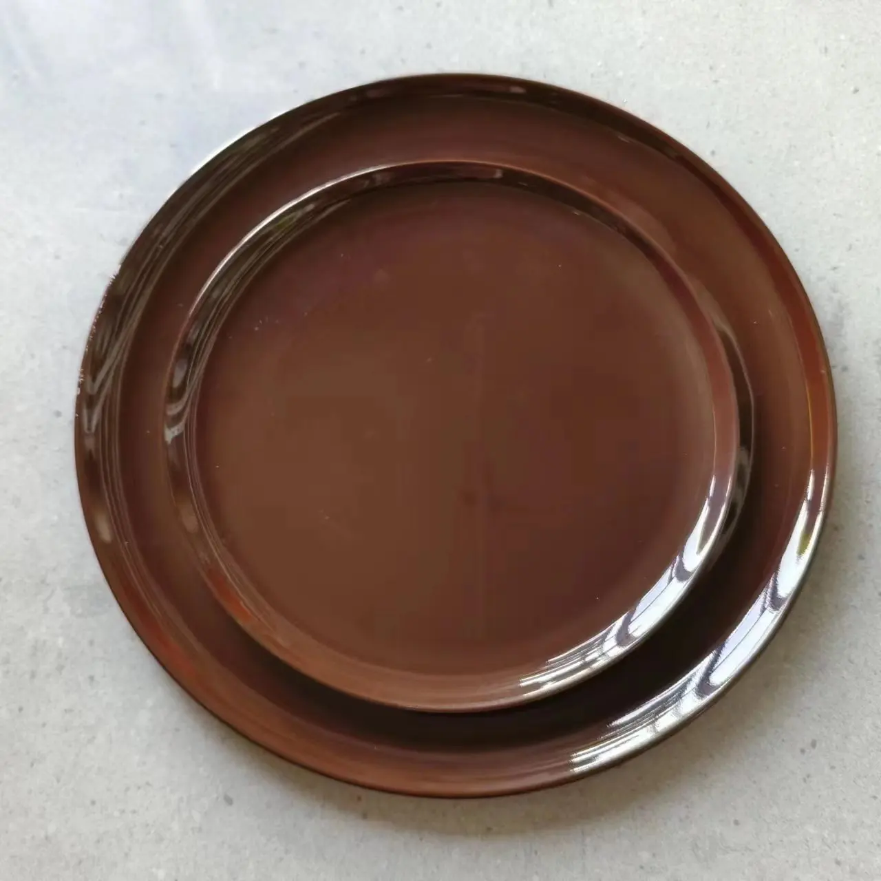 Пластиковая пластина для контроля здоровья Assiette 3 меламиновая 10 дюймов зарядная