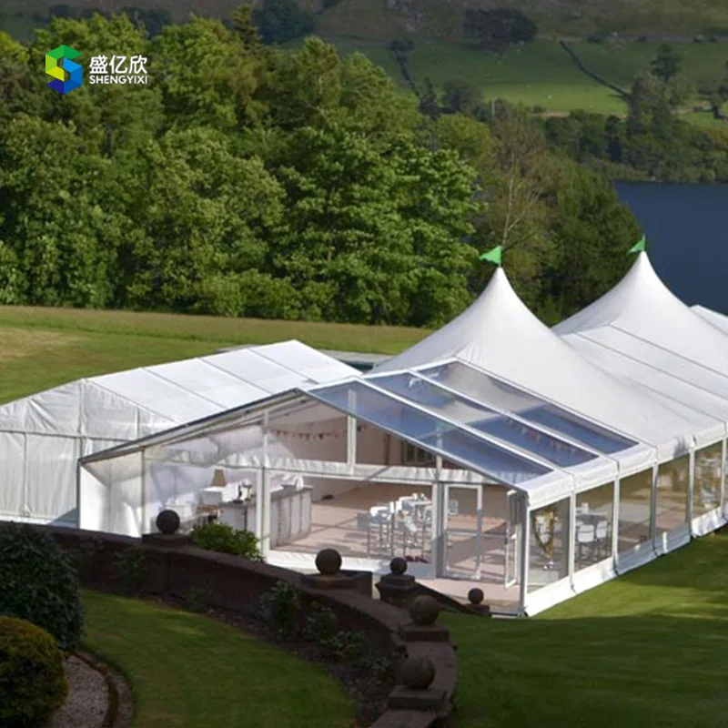 500 Seater Portable Wedding Banquet Clear Marquee Event Tent with Air-conditioning
