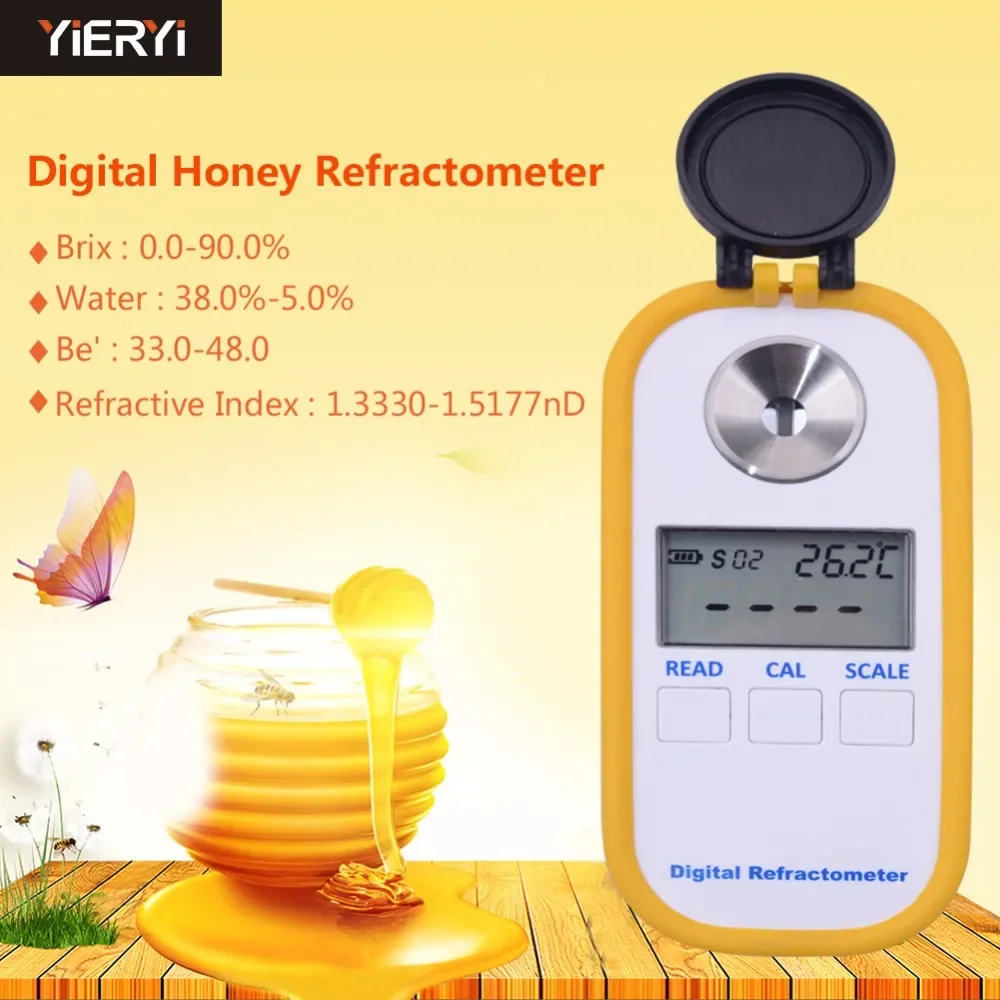 handheld digital refractometer with high precision for brix digital refractometer