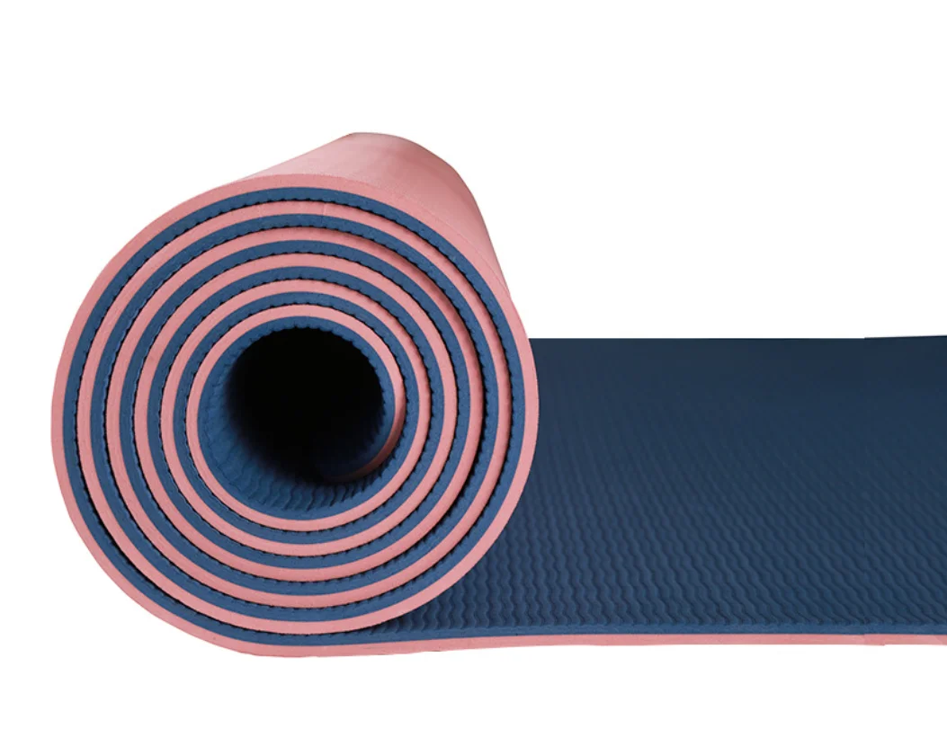 
Double-layer TPE Yoga Mat Custom Eco Friendly Wholesale Exercise Mats Print Anti Slip Hot Sale 6mm Thickness 