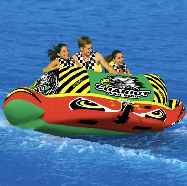Three Person Airhead Inflatable Towable  Water boat tube towable