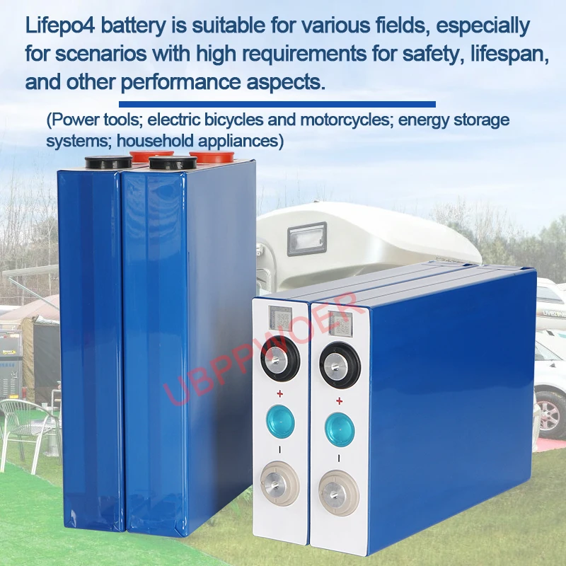 Ubppower Us Stock Electric Forklift 100 Amp Hour 100A 90Ah Lithium Batteries 3 2V 105Ah 3.2V 100Ah Lifepo4 Battery Cell